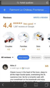 New Hotel Review Interface